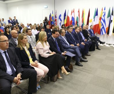 Okupljeni visoki uzvani na predstavljanju projek ta izgra dnje Dom fra Mladen Hrkać (1)