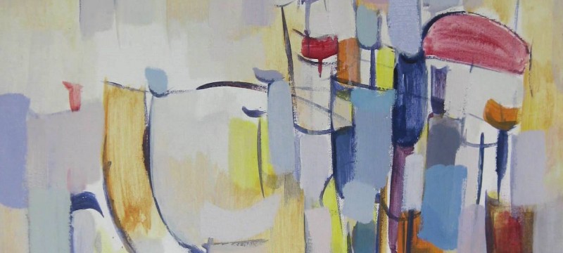 Ulica u jutro, 2014., ulje na platnu, 80×70 cm